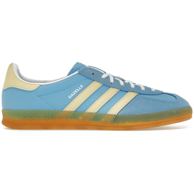 Adidas Gazelle Indoor Semi Blue Burst Almost Yellow 