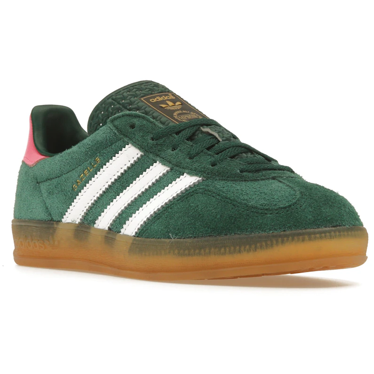Miniatyrbild av Adidas Gazelle Indoor Collegiate Green Lucid Pink 2