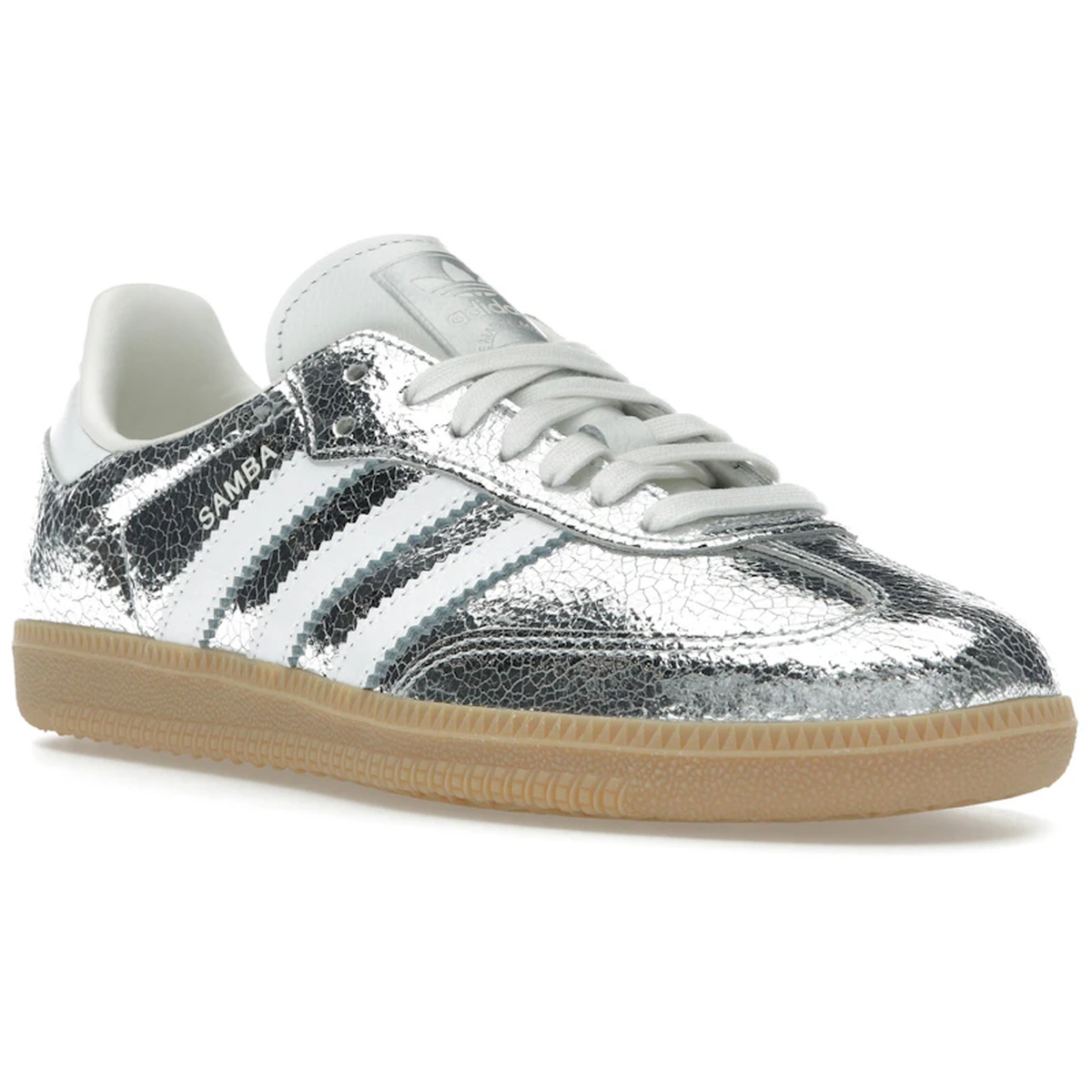 Miniatyrbild av Adidas Samba  Silver Metallic Cracked Leather 2