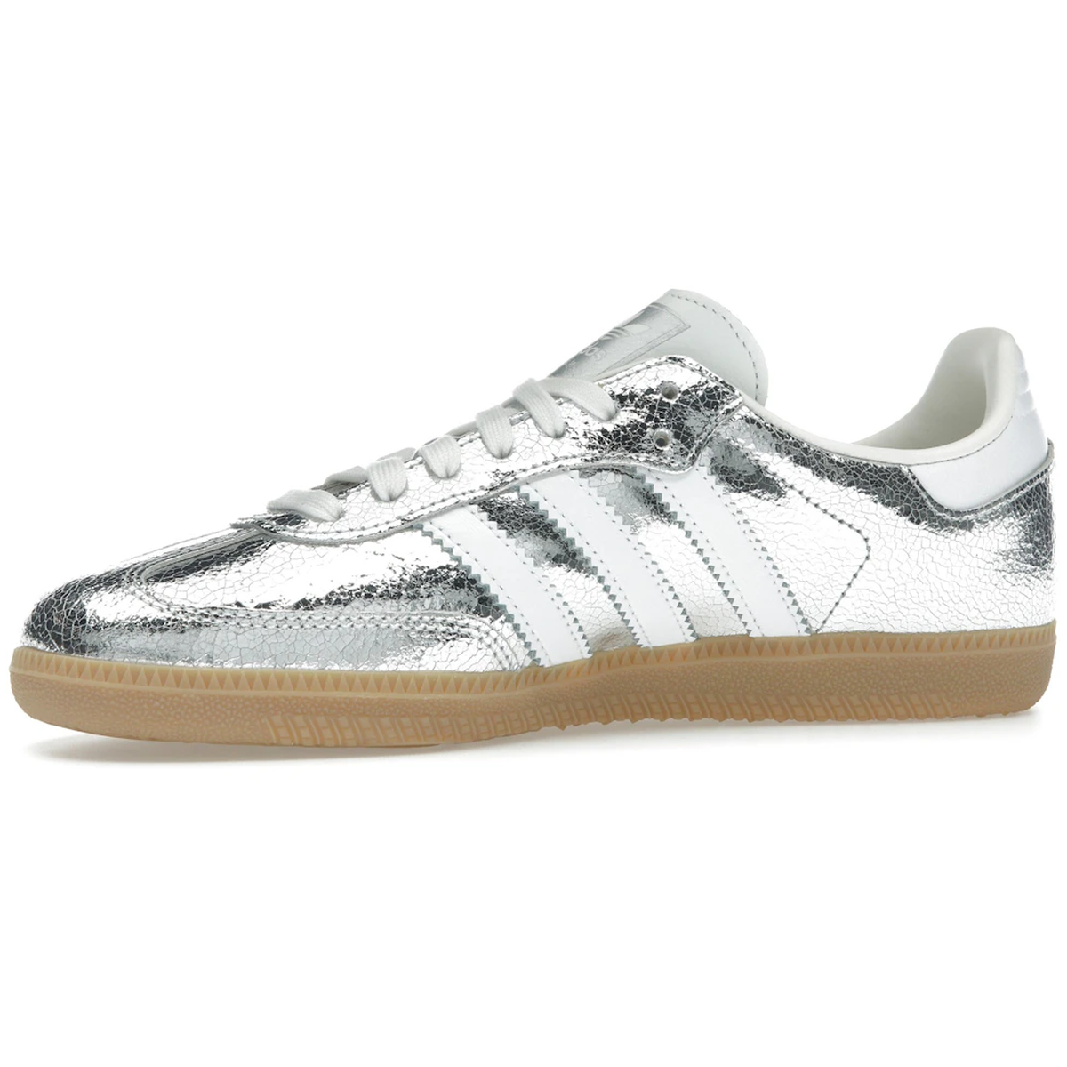 Miniatyrbild av Adidas Samba  Silver Metallic Cracked Leather 3