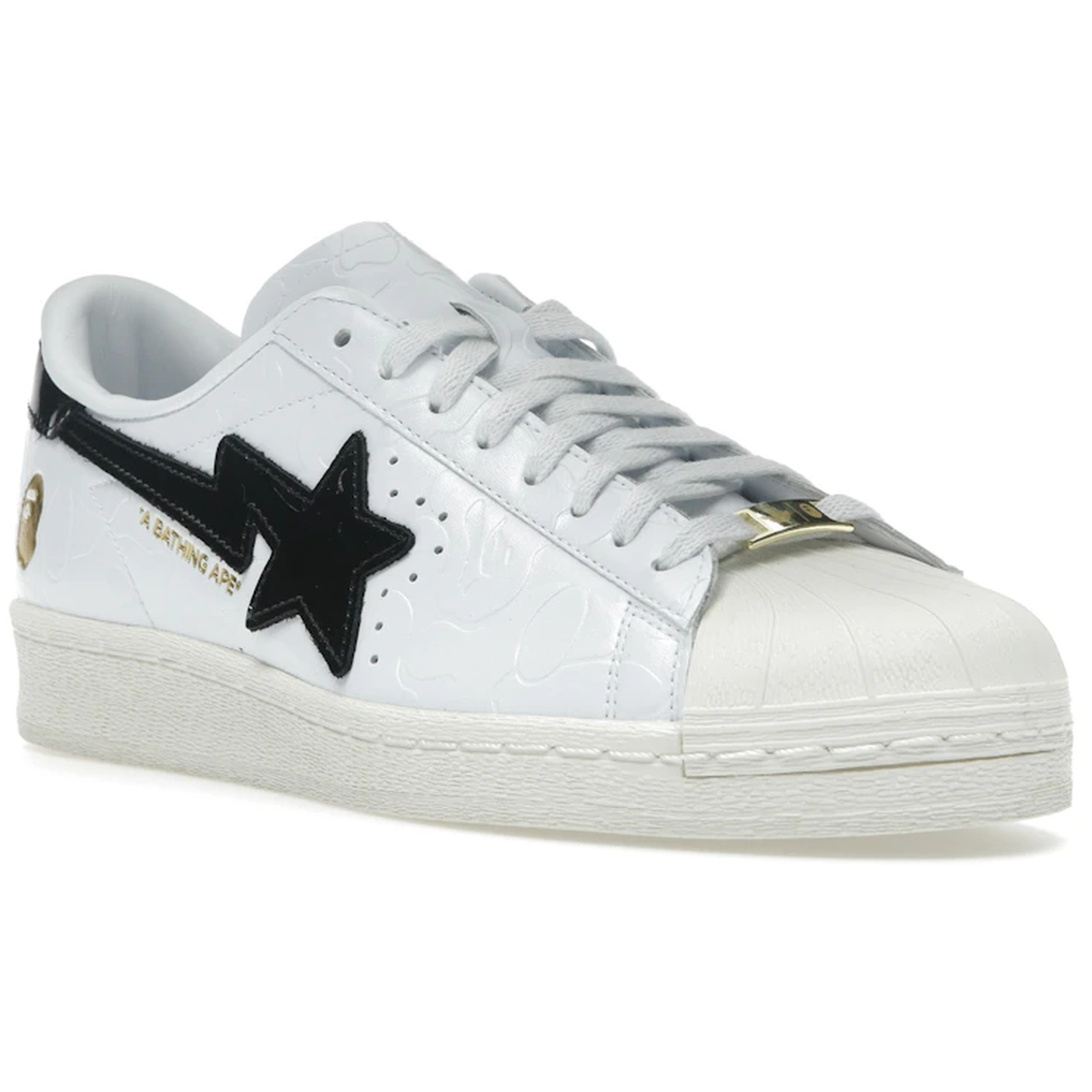 Miniatyrbild av Adidas Superstar Vintage Bape White Black 2