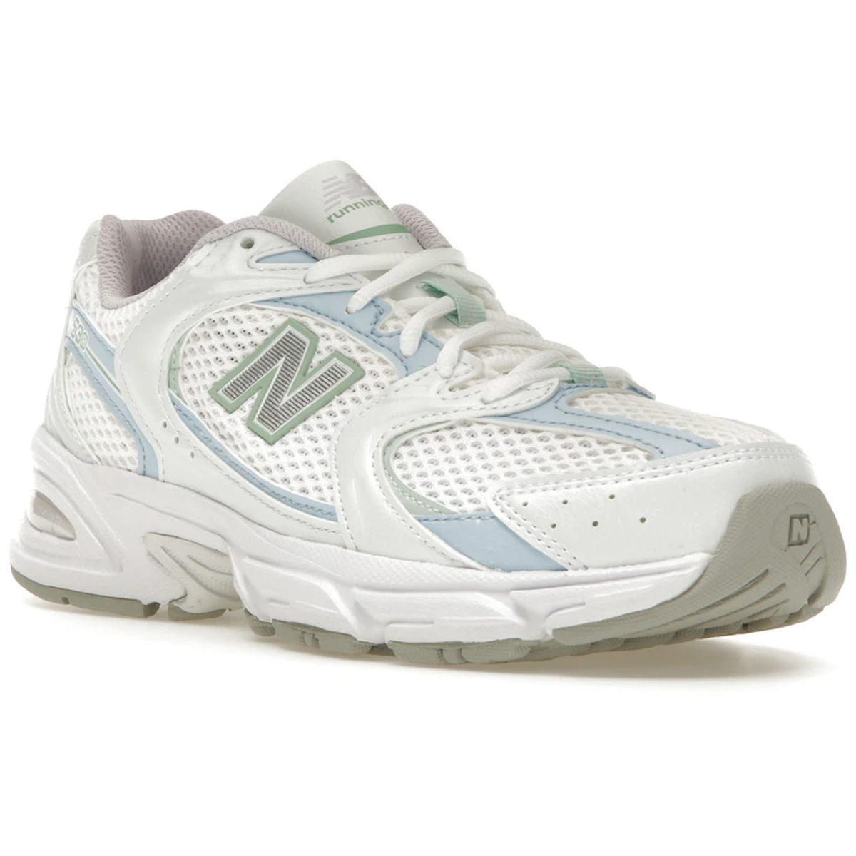 Miniatyrbild av New Balance 530 White Light Chrome Blue Clay Ash 2