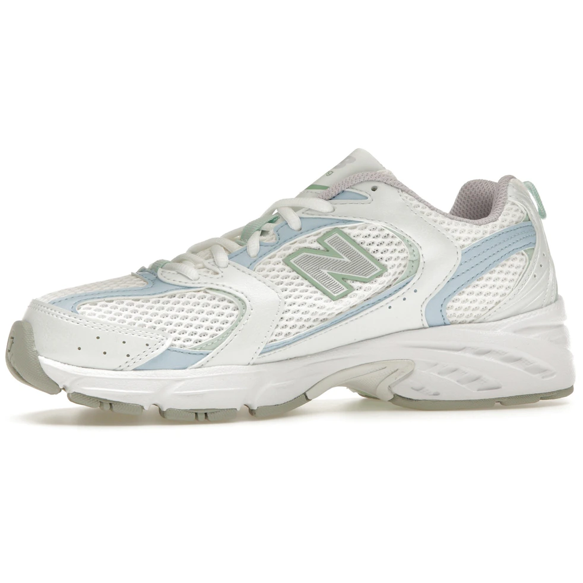 Miniatyrbild av New Balance 530 White Light Chrome Blue Clay Ash 3