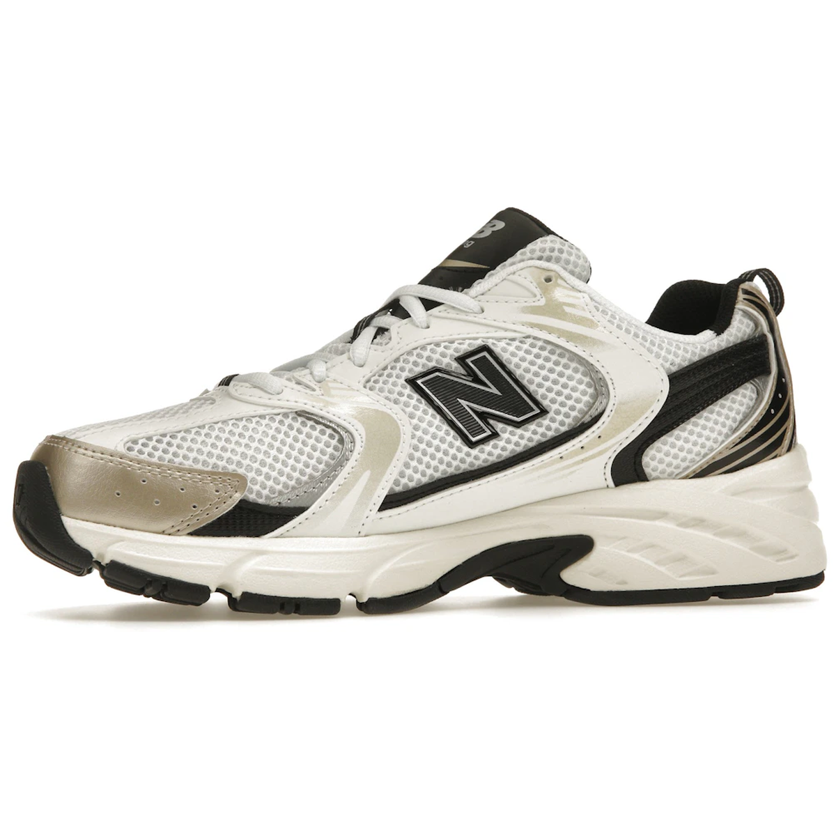 Miniatyrbild av New Balance 530 White Light Gold Metallic 3