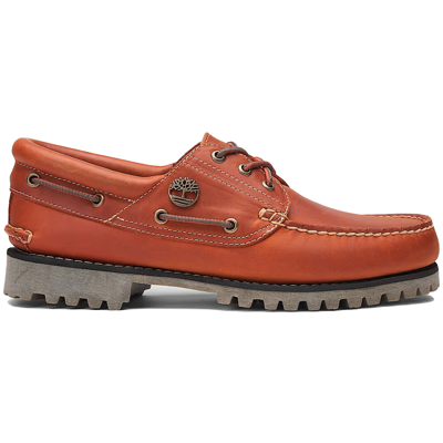 Timberland 3-Eye Lug Handsewn Boat Shoe Orange