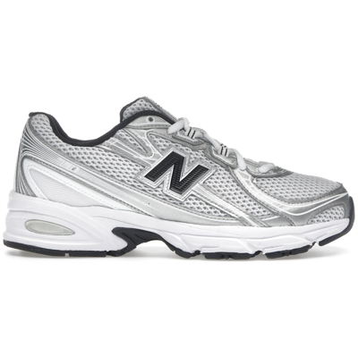 New Balance 740 White Silver Metallic Navy