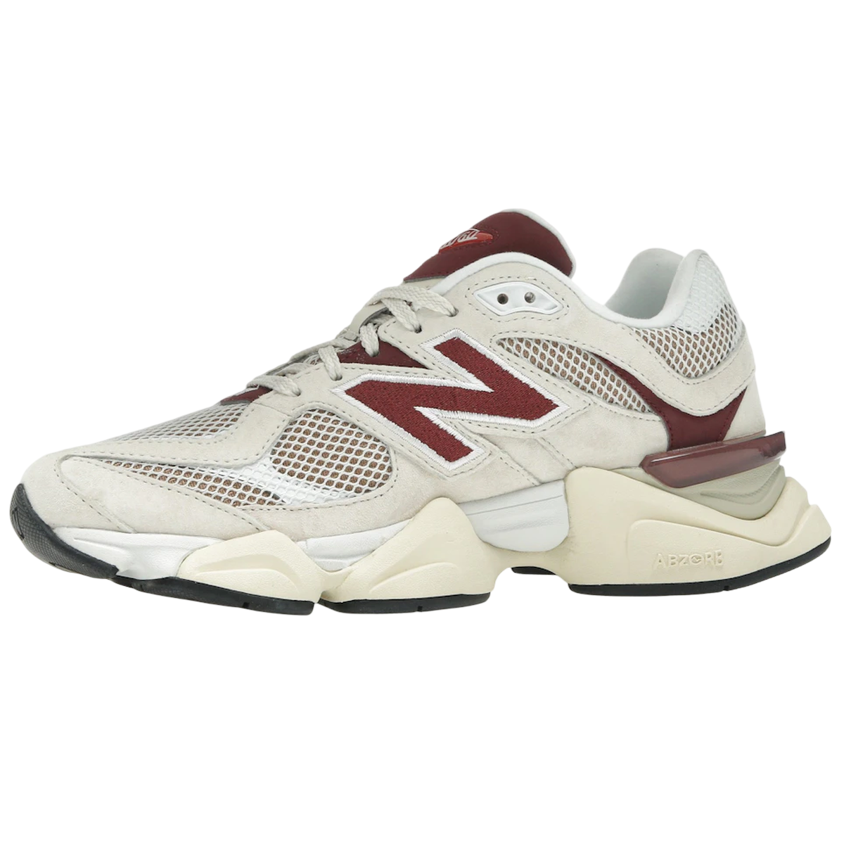 Miniatyrbild av New Balance 9060 Linen Burgundy 3