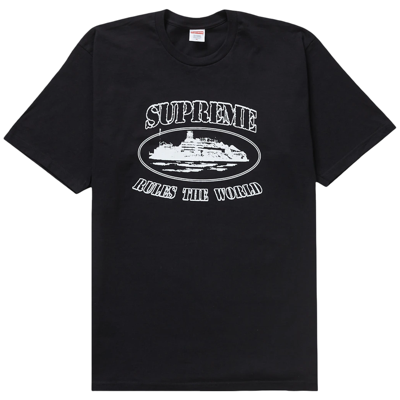 Supreme Corteiz Rules The World Tee Black