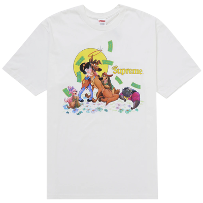 Supreme All Dogs Go To Heaven Tee White