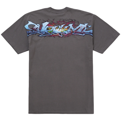 Supreme Tag Tee Charcoal
