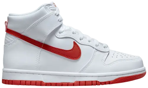 Nike Dunk High White Picante Red 