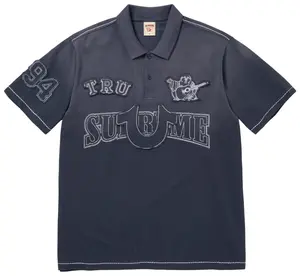 Supreme True Religion Applique Polo Navy